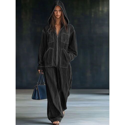Women Denim Jumpsuits For Autumn Winter Long Sleeve Bandage
