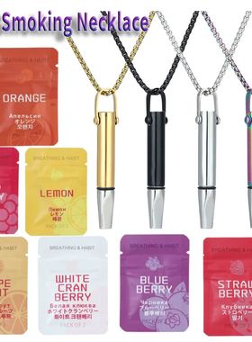 Anxiety Relief Breathing Necklace Quitting Smoking Meditatio