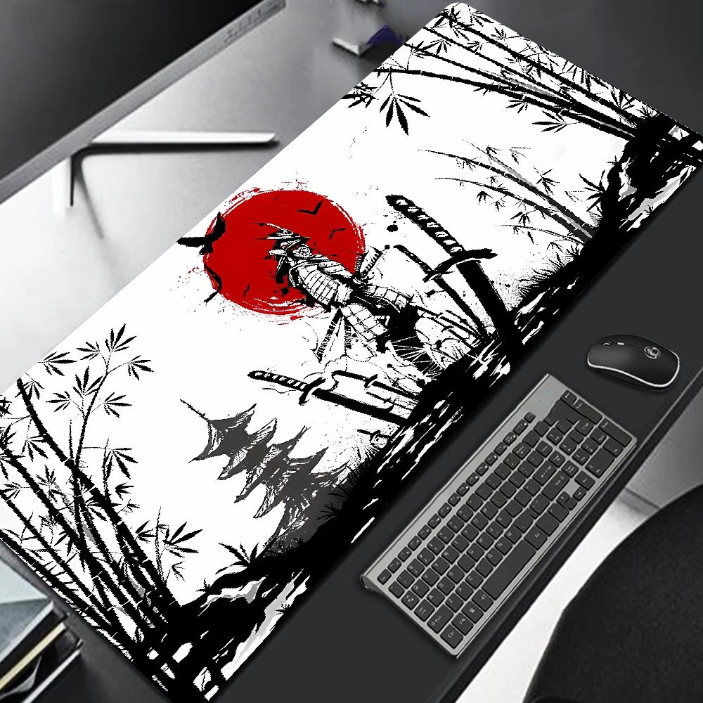 Samurai Warrior Mouse Pad Gamer Computer Accessories Keyboar