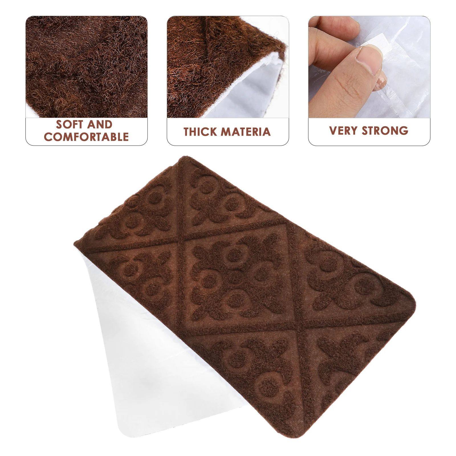 2Pcs Self-Adhesive Stair Mats Non-Slip Warm Household Step P