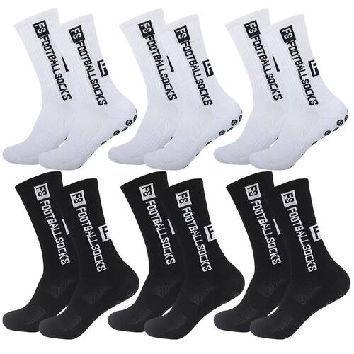 6Pairs Non Slip Workout Socks Men Women Football Basketball