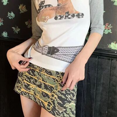 New American Retro Short Skirt for Women Summer Slim Short S