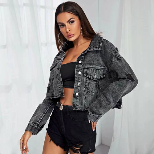 Donsignet Women's Jeans Jacket Spring Autumn New Fashion Bur