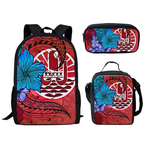 Hip Hop Popular Tahiti Polynesian Hibiscus 3D Print 3pcs/Set