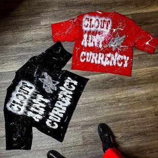 Streetwear T Shirt Y2K Hip Hop Punk Rock Letter Graphic Prin