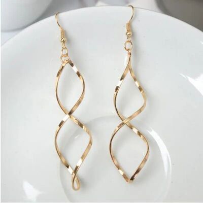 The New Minimalist Spiral Curled Silver Earrings, Design Sen