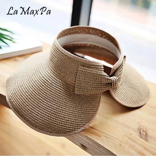 LaMaxPa New Women Summer Visors Hat Foldable Sun Hat Wide La