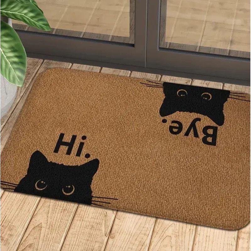 Cute Cat Pattern Door Mat 