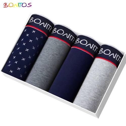 4pcs Boxer Shorts Men's Panties Homme Underpants Boxershorts