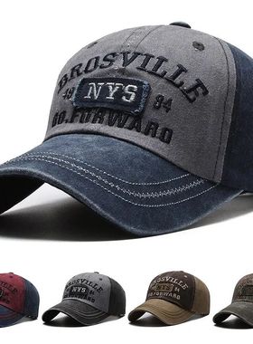 Four Seasons Men's Baseball Cap Casual Wash Embroidered Cap