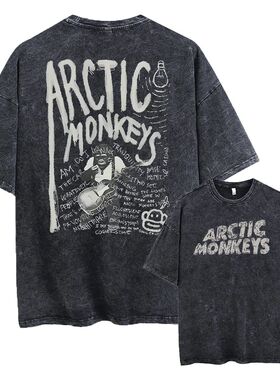 Retro Rock Arctic Monkeys Music Album Graphic T-Shrit Men's