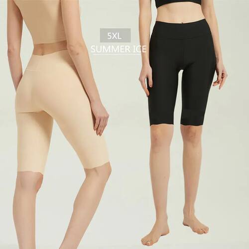 Plus Size Long Shorts Under Skirt Ice Silk Anti Chafing Thig