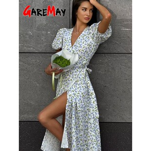 line Dres Light 100% Cotton Dress Long Midi Summer Women