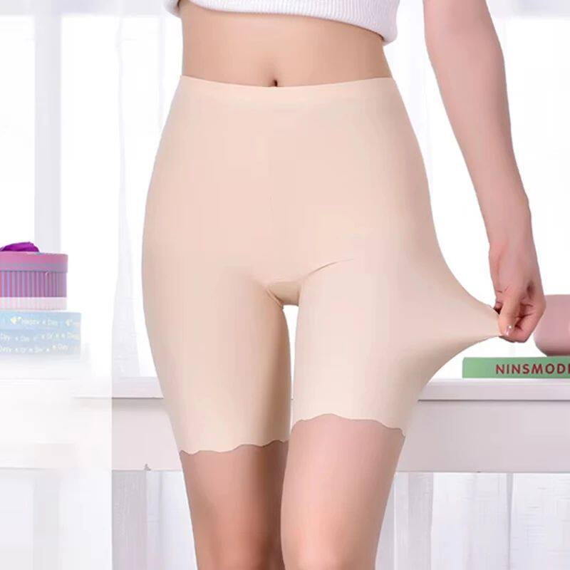 Seamless Safety Short Pants Summer Women Plus Size Boxers Fo - 实物图