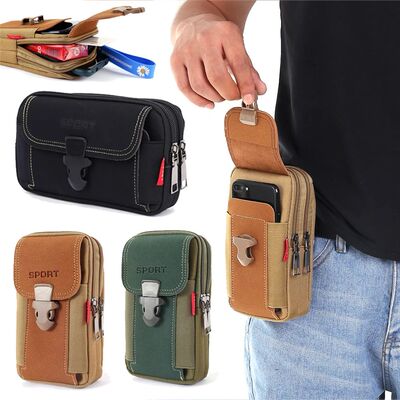 Canvas Waist Pocket Male Outdoor Fanny Bum Bag Purse Busines