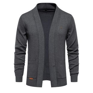 Cotton Cardigan Mens New Sweater Quality Winter Men 2023 for