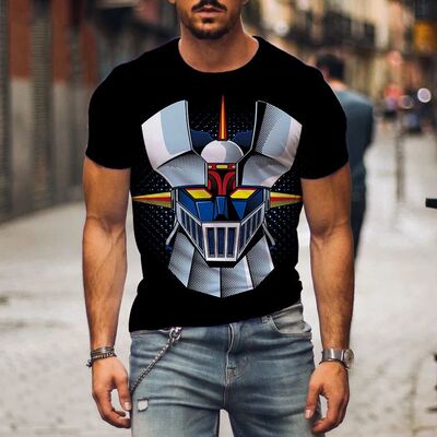 Mazinger Z 3D Print T-Shirts Anime Robot Men Women Casual Fa