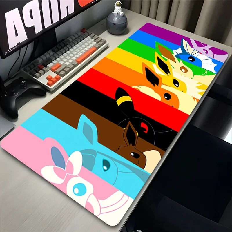 Kawaii Japan Anime Mouse Pad PC Colorful E-eevee Gamer Cabin