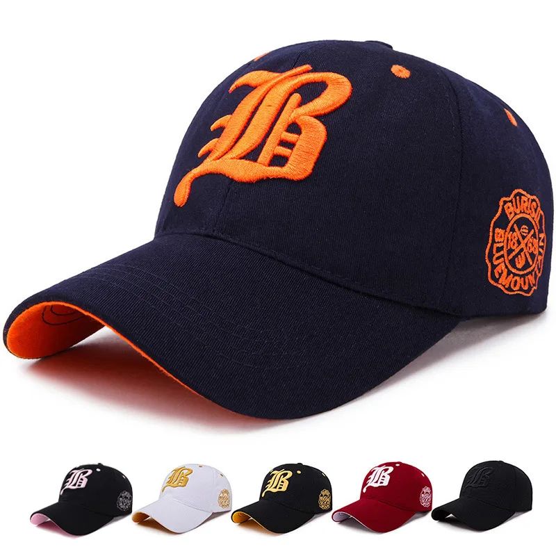 Men Women's Baseball Cap Summer Cotton Hat Embroidery Snapba