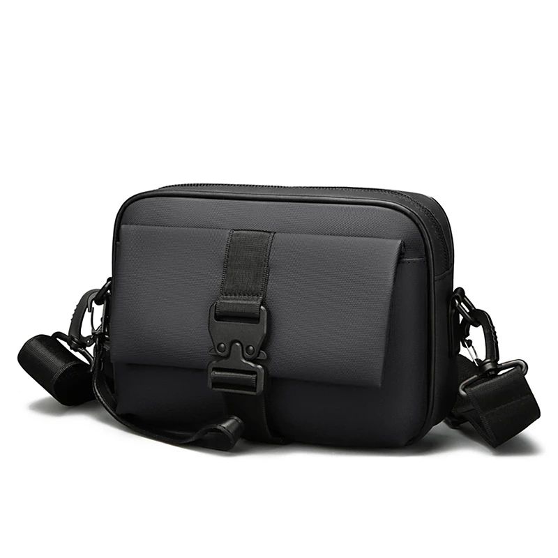 Fashion Casual Men Small Shoulder Bag High Quality Soft PU M