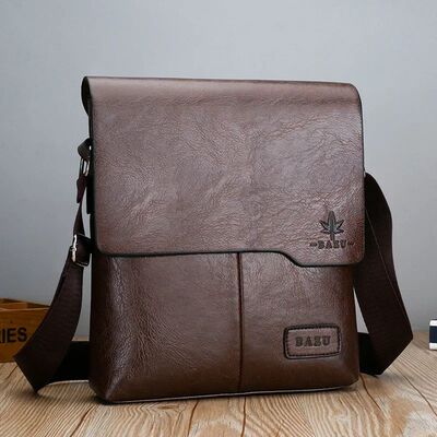 Luxury Brand Vintage Messenger Bags Men Leather Shoulder Bag