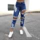 Cloth Hole Summer Casual Pants Ripped Denim INS Straight Y2K
