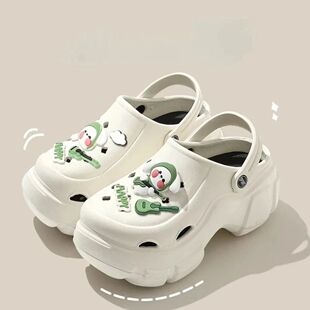 New Sandal Slippers DIY Cute Cartoon Clogs Women Mules Summe