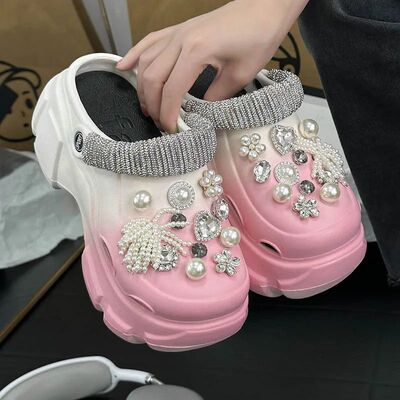 2024 New Sandal Slippers DIY Cute Cartoon Clogs Women Mules