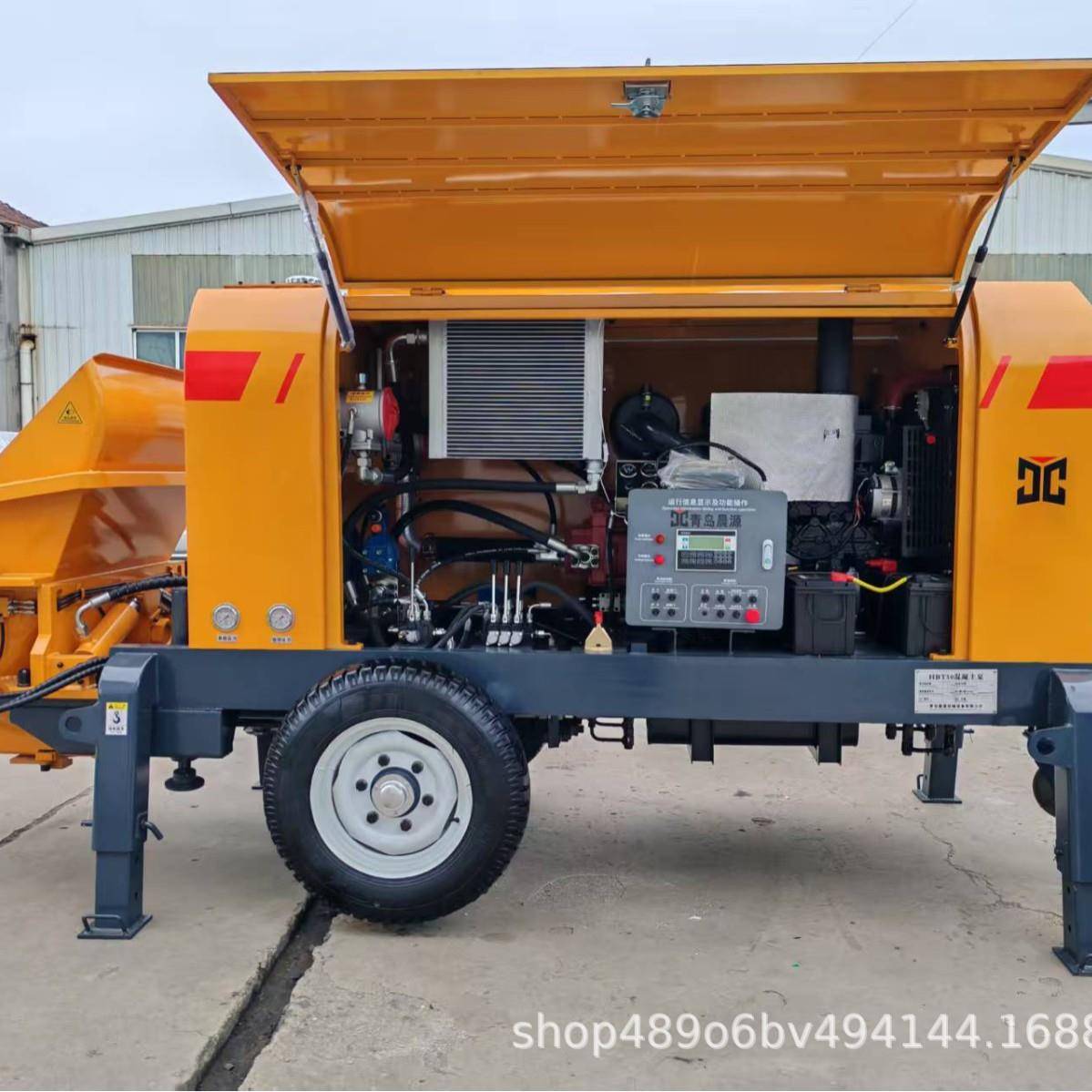 柴油机混凝土泵输送泵青岛细石地泵厂家直销