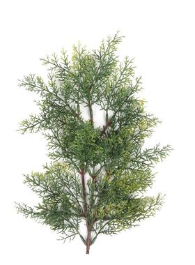 仿真柏树叶枝迎客松景观植物 侧柏叶 松针果树装饰崖柏配件