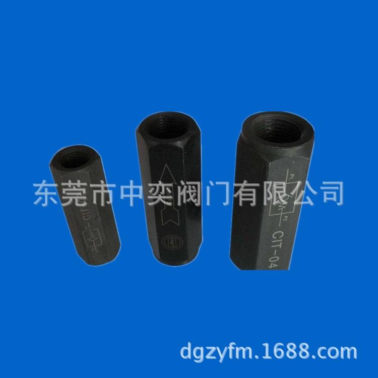 液压单向阀 直通式管式单向阀 液压逆止阀止回阀CIT-02-03-04-06