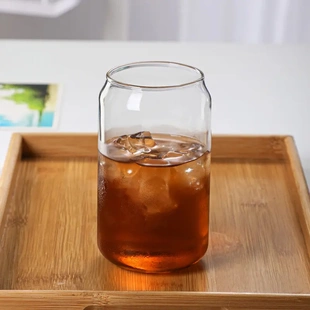 单层透明咖啡果汁饮料牛奶冰冻啤酒杯简约高硼硅玻璃个性可乐杯
