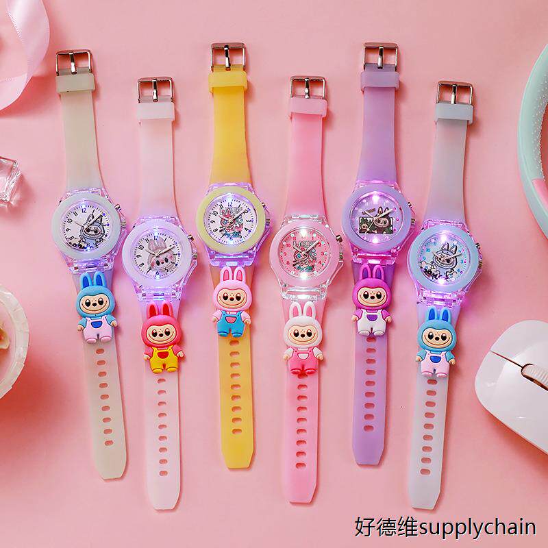 卡通可爱亮面拉布布公仔 diy手表发光玩具 儿童手表硅胶娃娃装饰,乐器/吉他/钢琴/配件,清洁保护品,淘宝优惠券,粉丝福利购,淘宝优惠卷