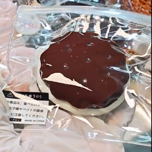 大号曲奇夹心饼干食玩捏捏乐减压玩具TPR小红书同款夹心饼解压