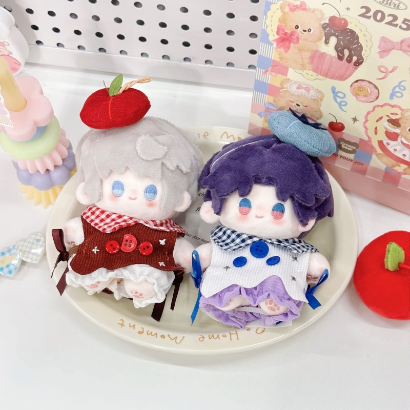 10cm娃衣水果蛋糕棉花娃娃公仔玩偶换装衣服13cm自嘲熊labubu可穿