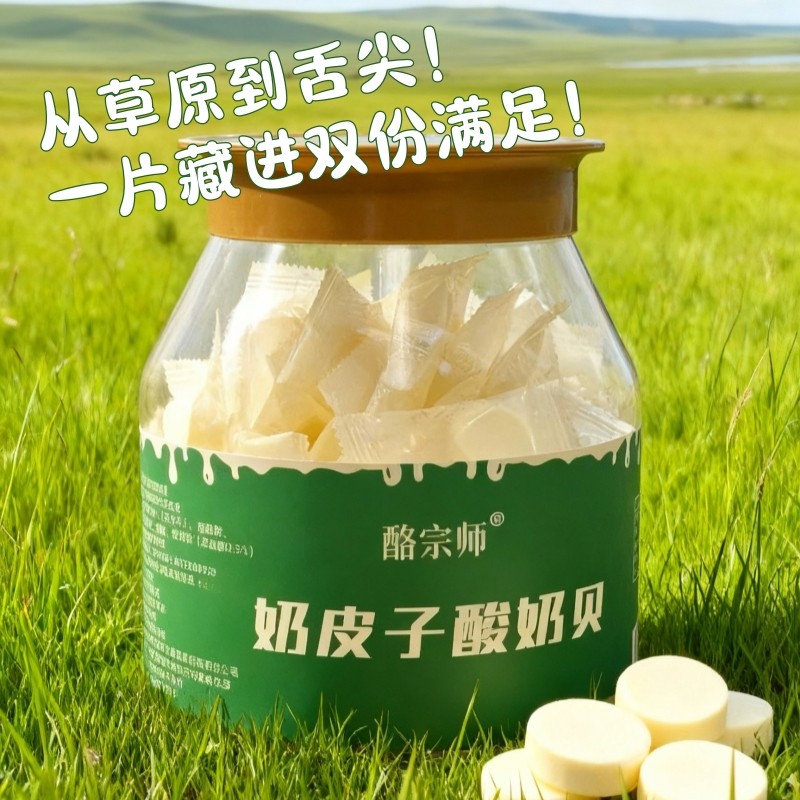 内蒙古酪宗师奶皮子酸奶贝办公室健康零食独立小包装牛奶贝儿童