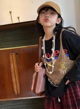 新款儿童男女童春秋卫衣二件套6062