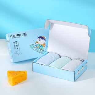 青少年专属卡通平角四角裤颜色三条装9509