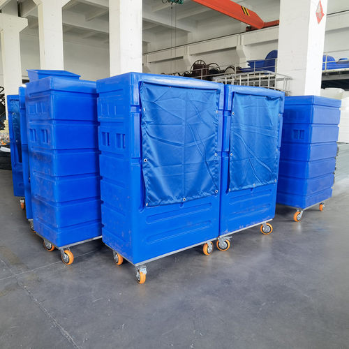 华社高端布草笼车1000L酒店洗涤车间防尘运输加厚异形加工