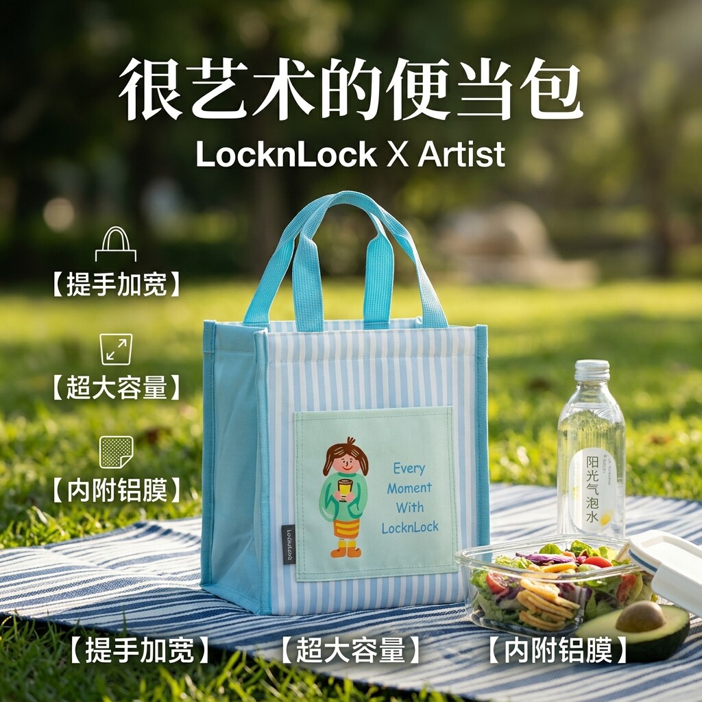 乐扣乐扣保温饭盒便当包餐具儿童保鲜盒手提袋官方正品小学生专用