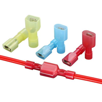 FDFN/MDNF绝缘冷压端子尼龙公母插簧插片1.25/2/5.5-110/250 30套