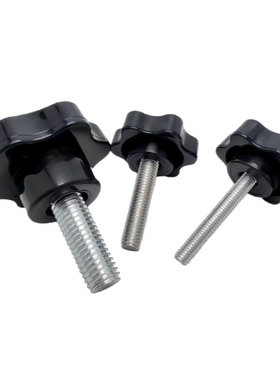 NHF5/6/8/10/12内螺纹六角旋钮 六星把手 外螺纹星型手柄NHM NHMS