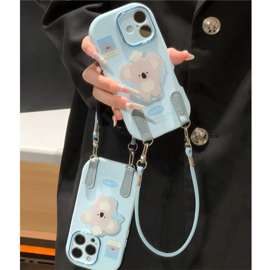 适用苹果17可爱卡通考拉手机壳女