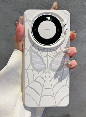 蜘蛛侠面具手机壳适用华为mate50/60pro简约荣耀100/90/80防摔软壳nova12pro/11/10个性动漫创意P60/70Ins风