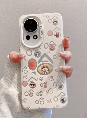 日韩卡通小丸子彩银手机壳适用nova12pro彩色哈哈哈nova11情侣软壳华为nova10/9/8/7se新款P50/60/70pro磨砂