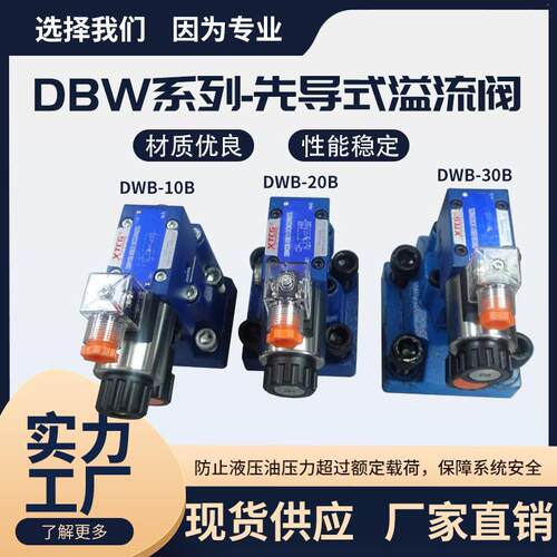 压先导式电磁溢流阀DBW10/20/0B150电磁阀板式调压阀