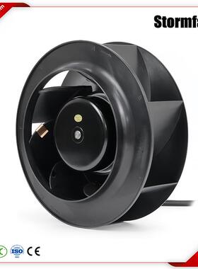 EC调速风机225mm后倾式涡流离心风机外转子直流无刷风机