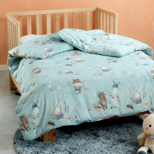 可定做儿童宝宝纯棉被套幼儿园被罩婴儿床垫被套单件幼儿园褥子套