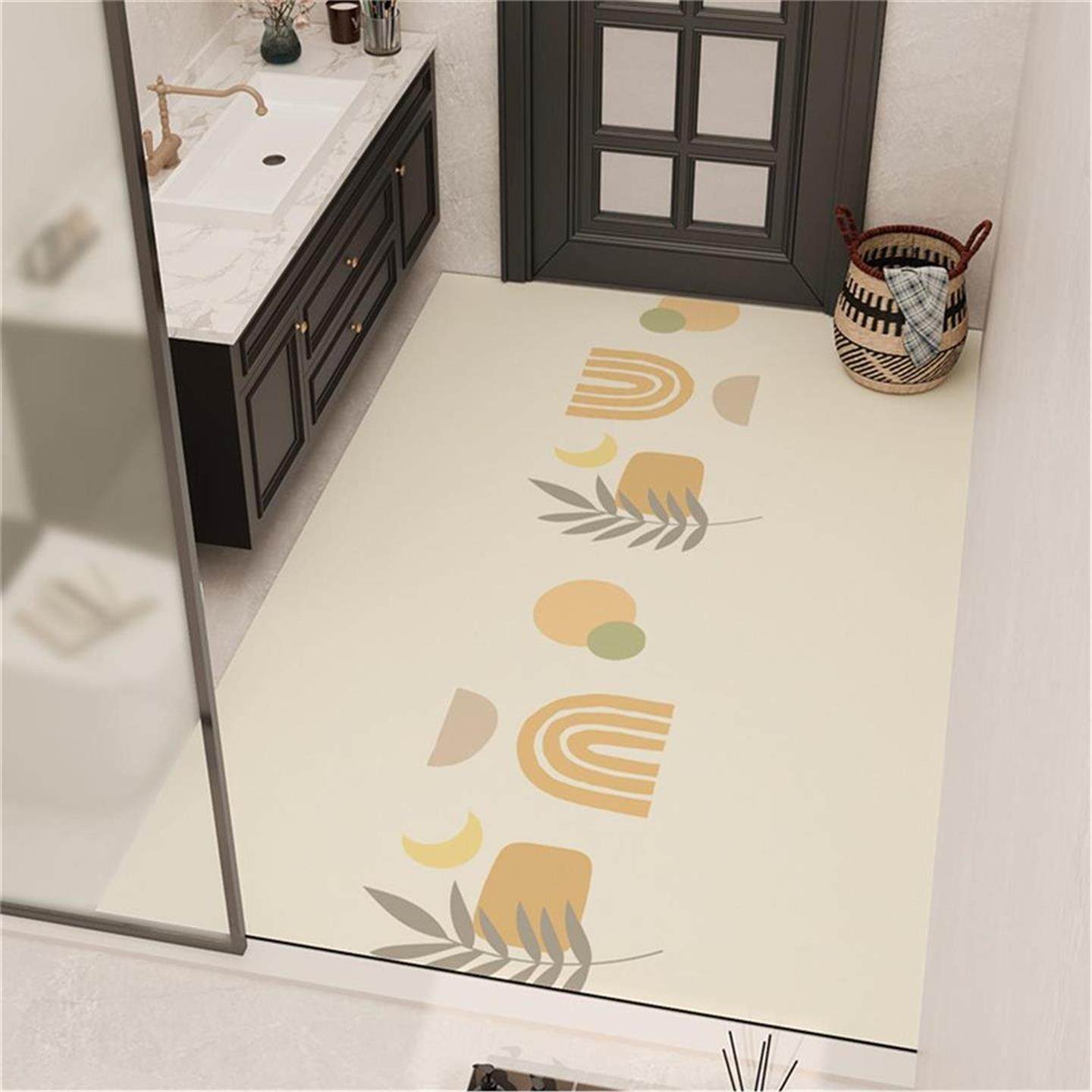 家用简约卫生间满铺皮革地垫防水皮革地毯浴室洗手盆免洗防滑地垫,居家布艺,入户地垫,淘宝优惠券,粉丝福利购,淘宝优惠卷