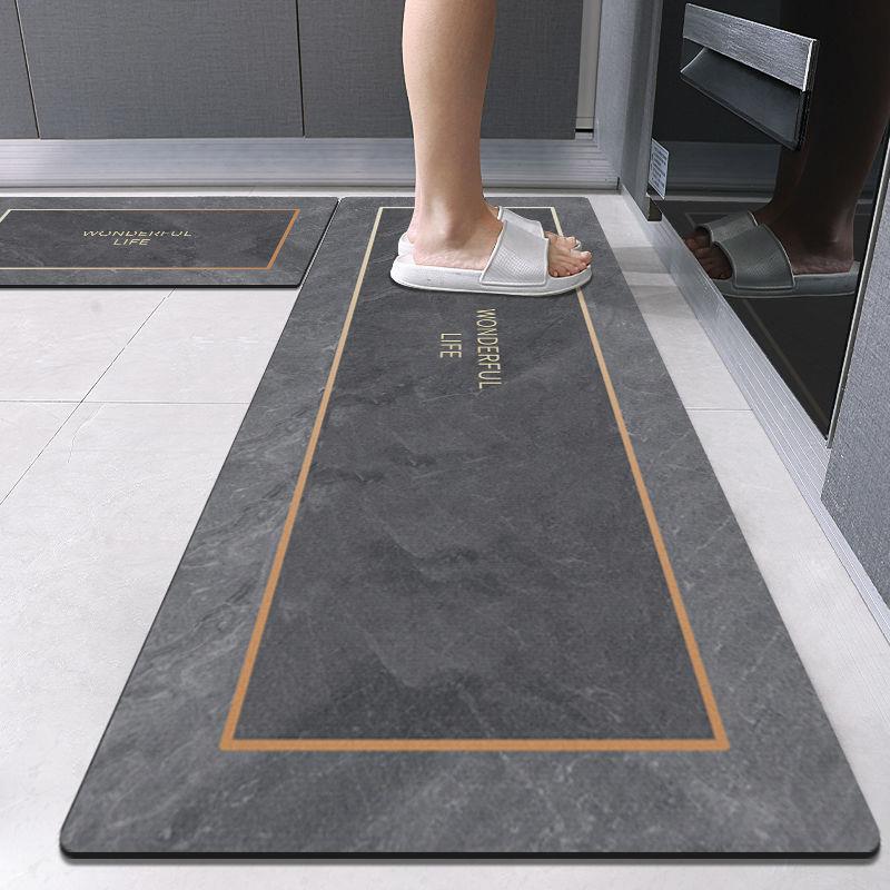 轻奢风厨房地垫耐脏吸水吸油脚垫